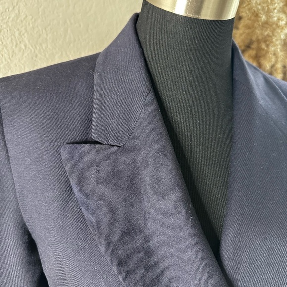 Talbots Navy Double-Breasted Women's Coat Size 10 - Picture 5 of 5